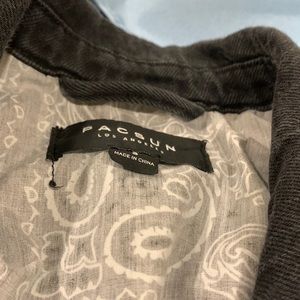 Pacsun small black jean jacket size small men in good condition